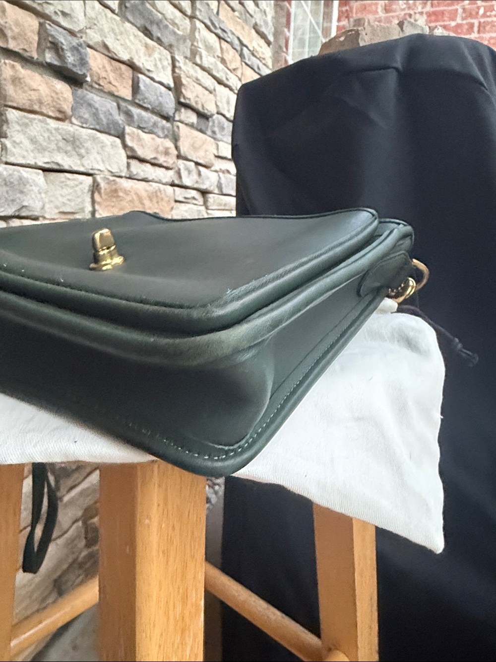 Vintage Coach Station Bag ( Forest Green ) - Picture 8 of 13